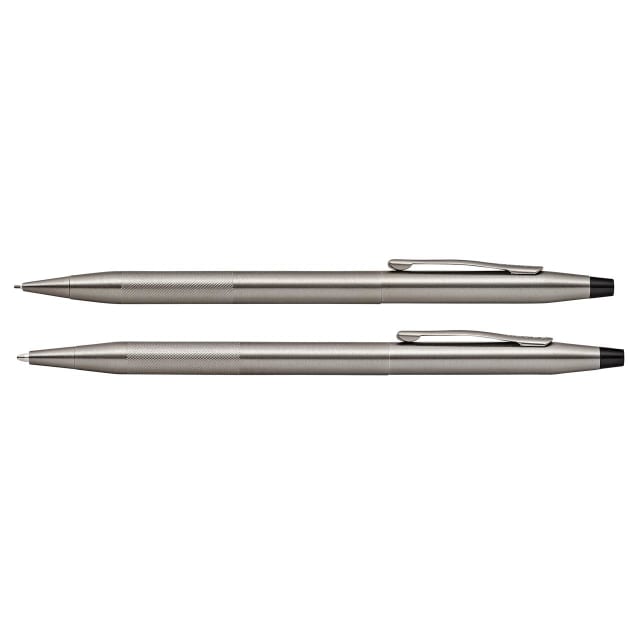 CROSS Classic Century TiTanium Grey & Micro Knurl Ballpoint Pen & Pencil