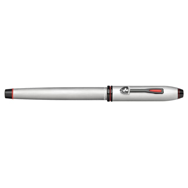 CROSS Ferrari Townsend Brushed Platinum Fountain Pen, Fine Nib