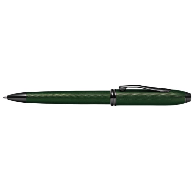 CROSS Select item 699 Townsend Green MicroKnurl & Highly Polished Black Ballpoint Pen