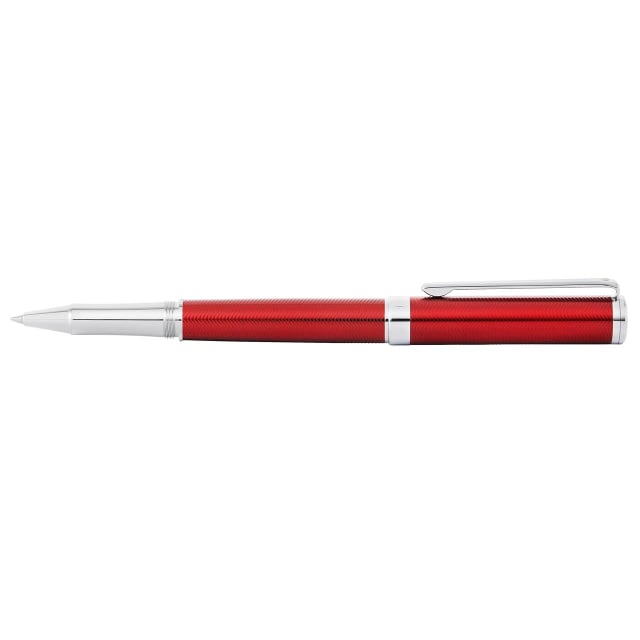 SHEAFFER Intensity Engrvd Red Lacquer/Chrome Trim Rollerball Pen