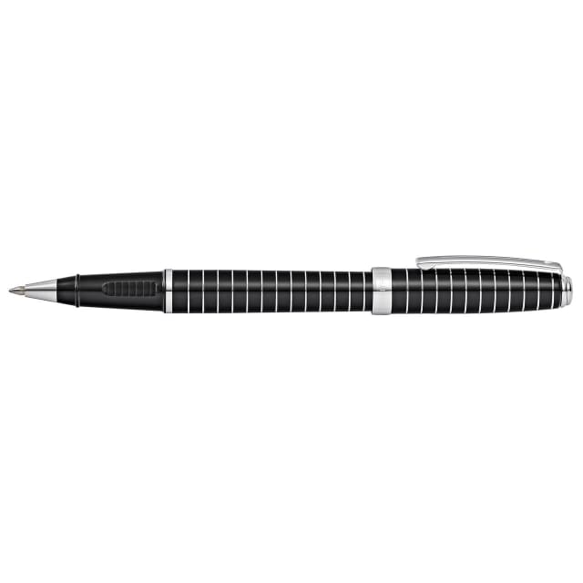 SHEAFFER Prelude Black Lacquer Engraved Lines Rollerball Pen