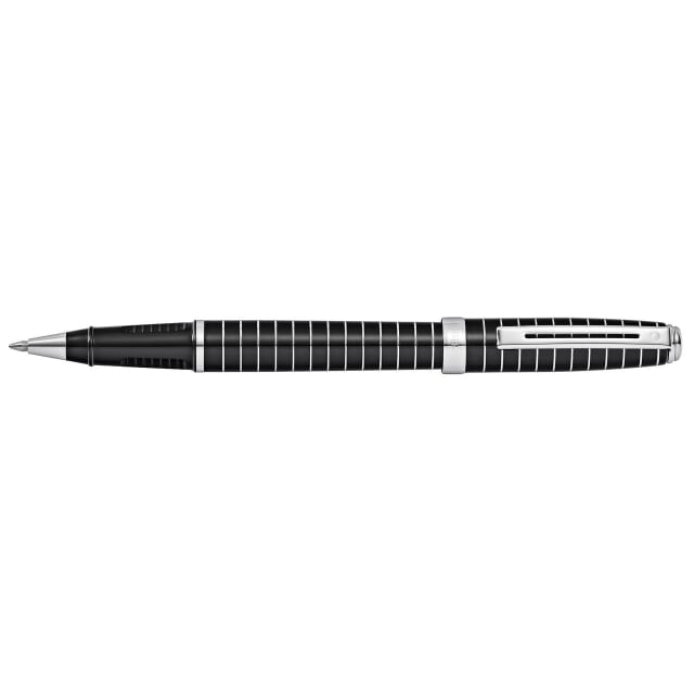 SHEAFFER Prelude Black Lacquer Engraved Lines Rollerball Pen