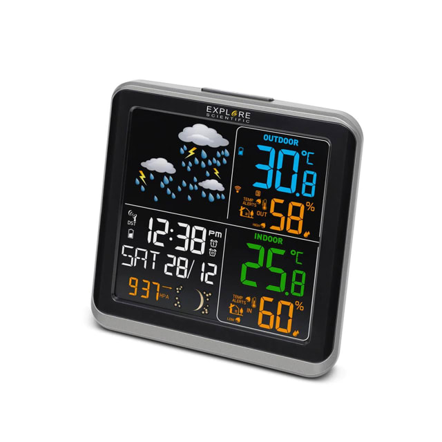 BRESSER Wide View Weather Color Station
