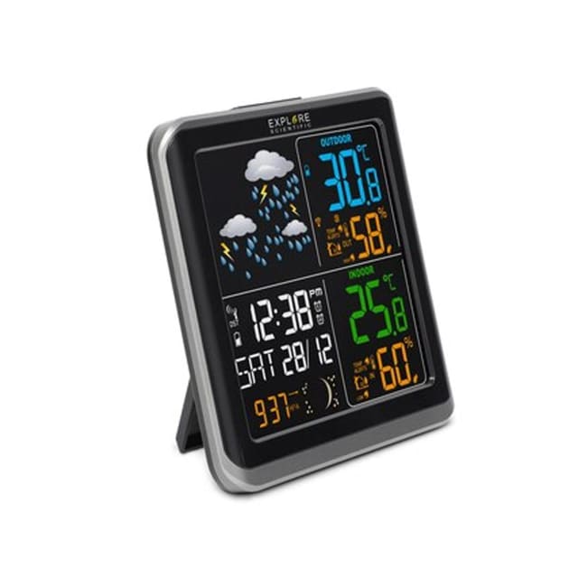 BRESSER Wide View Weather Color Station