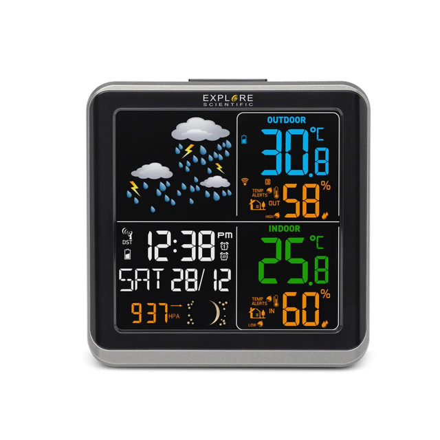BRESSER Wide View Weather Color Station