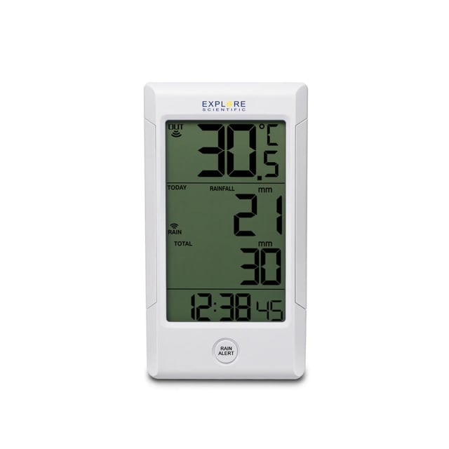 BRESSER Rain Guage with Indoor/Outdoor Temperature