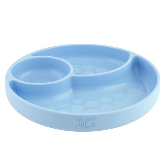 CHICCO Silicone Divided Plate Teal 12M+