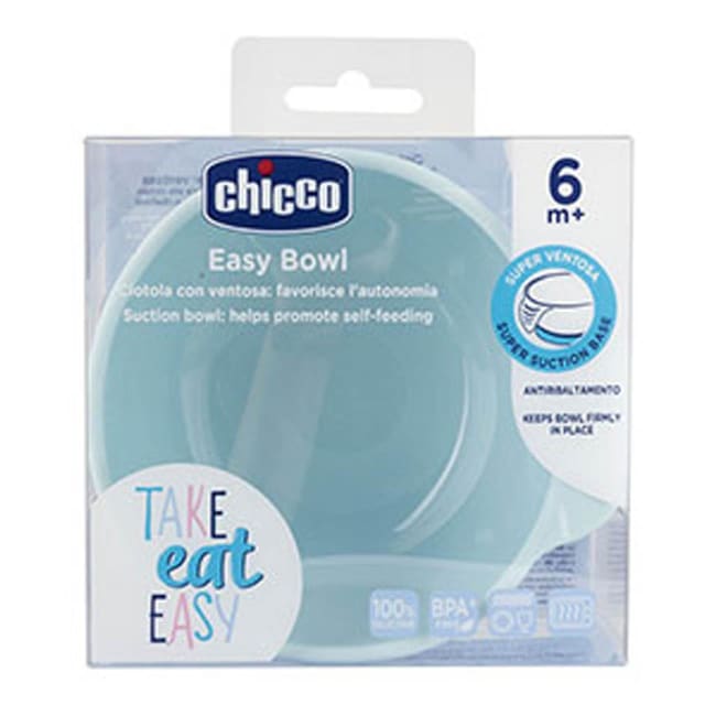 CHICCO Silicone Suction Bowl Teal 6M+
