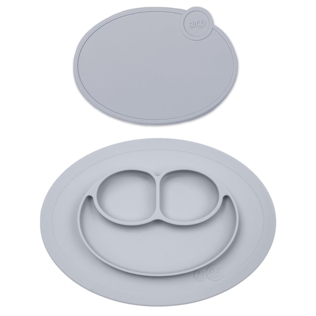 EZPZ MINI MAT & LID PEWTER BUNDLE