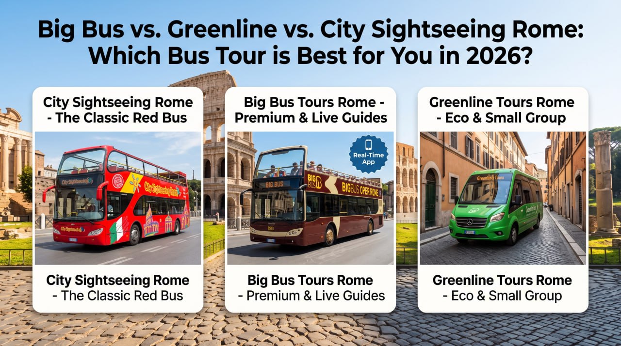 Big Bus vs. Greenline vs. City Sightseeing Rome: Which Bus Tour is Best for You in 2026
