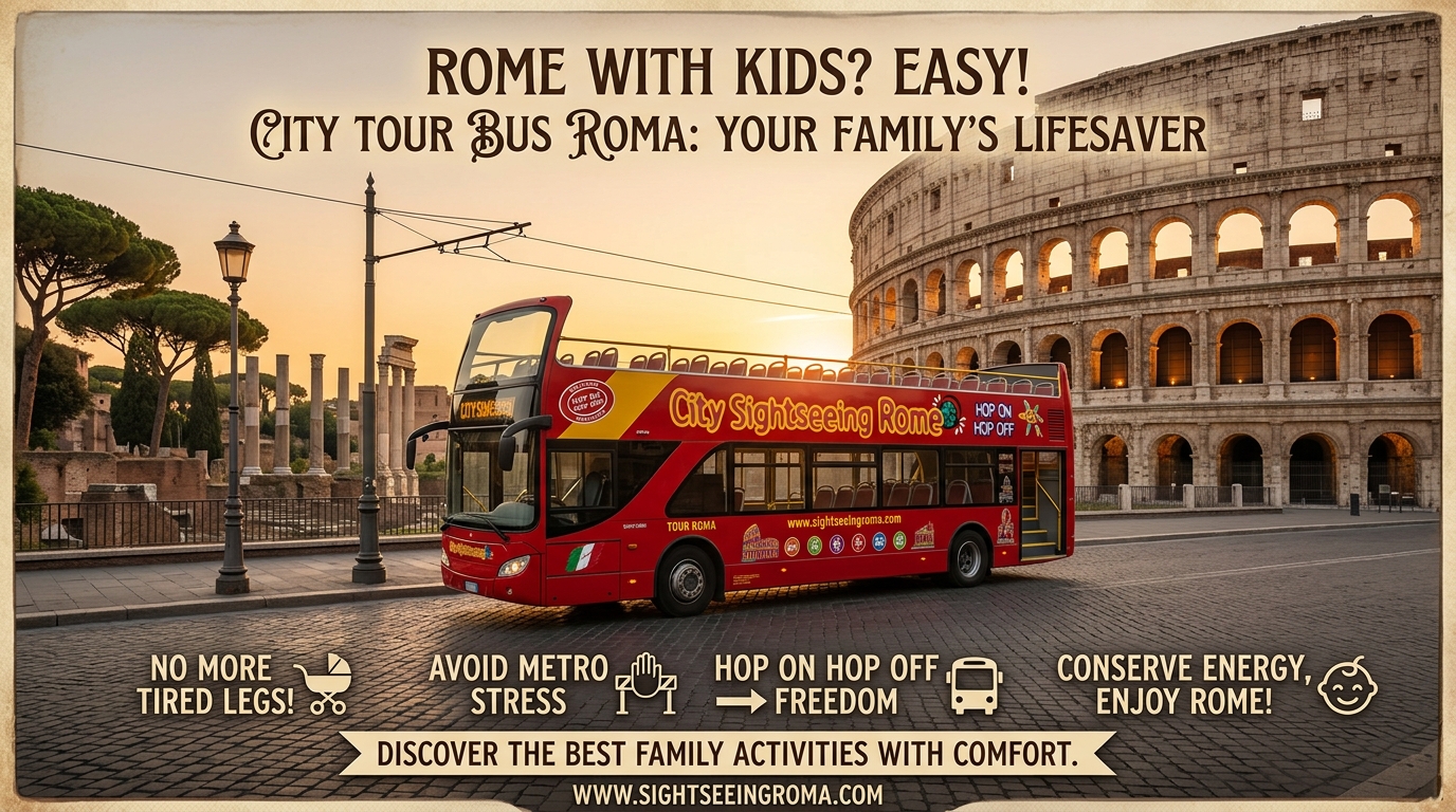 Best Family Activities in Rome: Why a City Tour Bus Roma is a Lifesaver