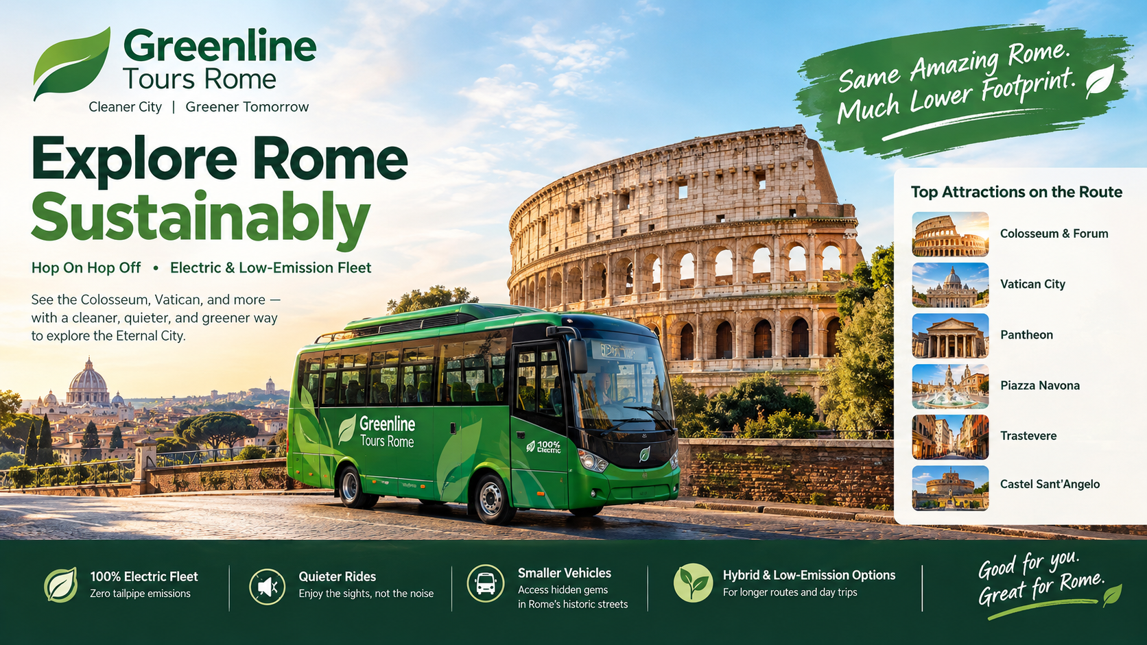 Eco-Friendly Rome: Touring the Eternal City with Greenline Tours Rome