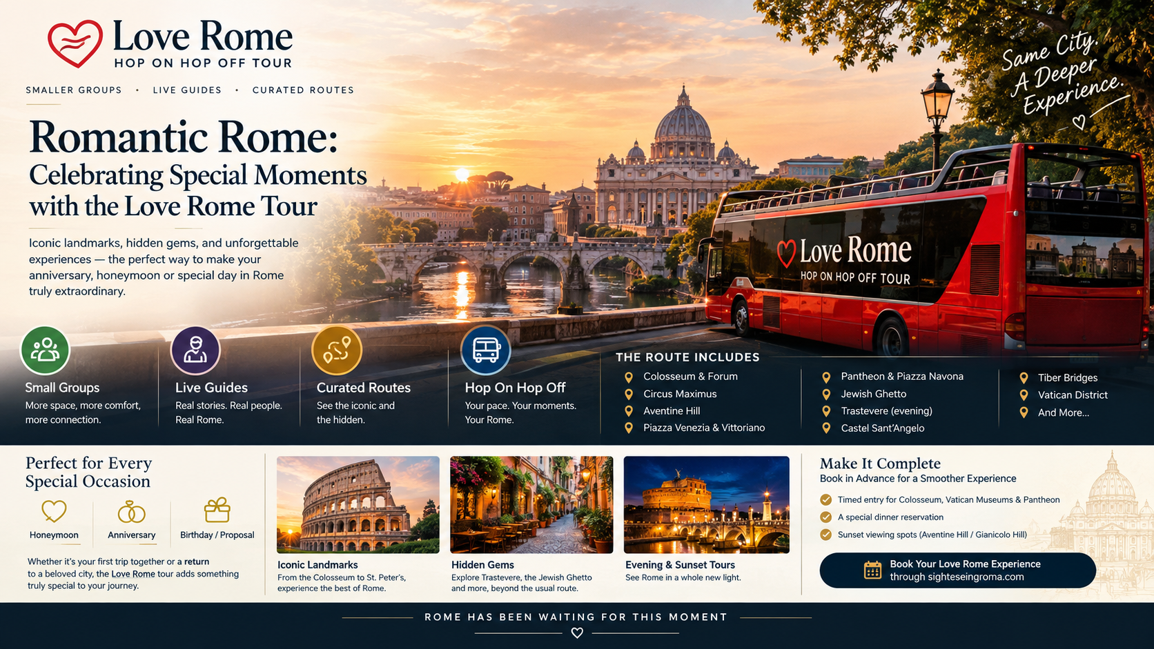 Romantic Rome: Celebrating Special Moments with the Love Rome Tour