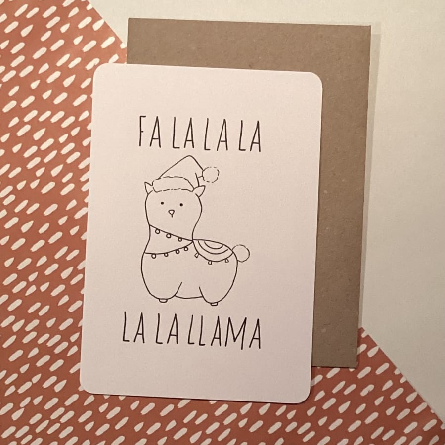 Kerstkaart / LaLaLlama