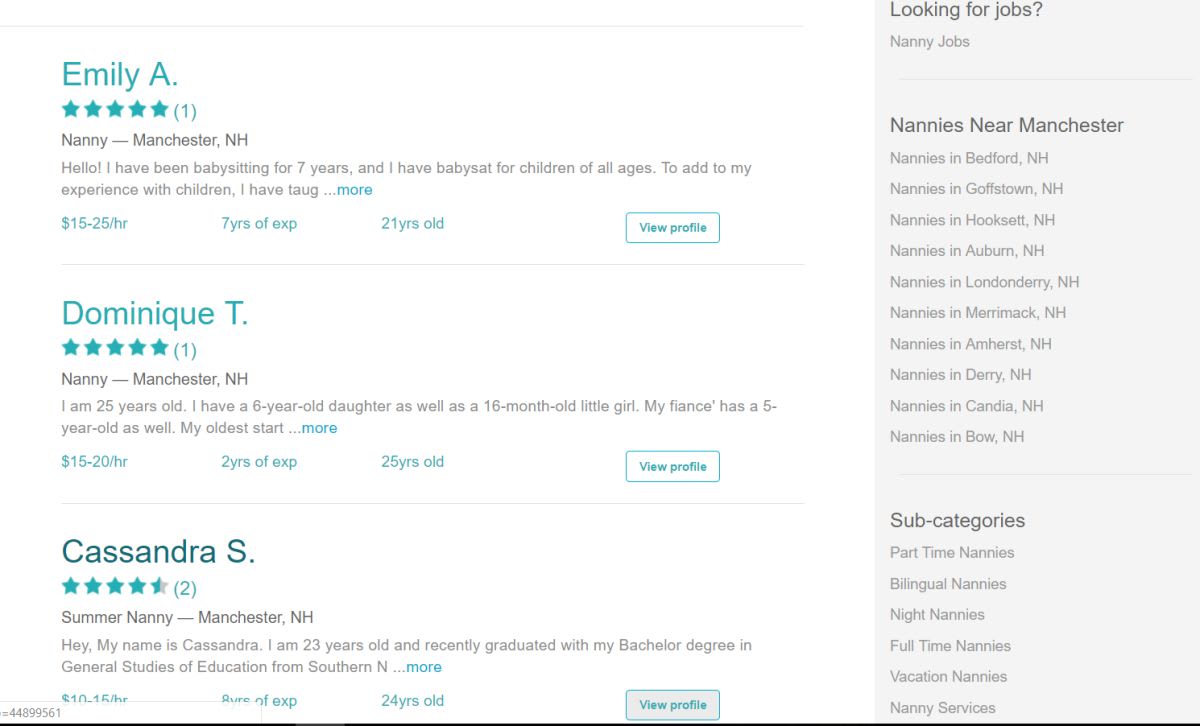 childcare petcare jobs in manchester care com appjobs child care babysitting jobs