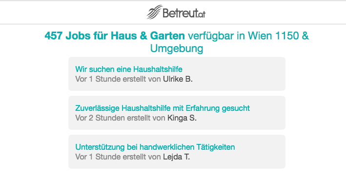 betreut jobs in vienna appjobs work as a babysitter