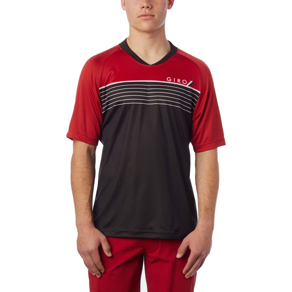 Giro Roust Jersey Black/Red Ivanhoe Cycles