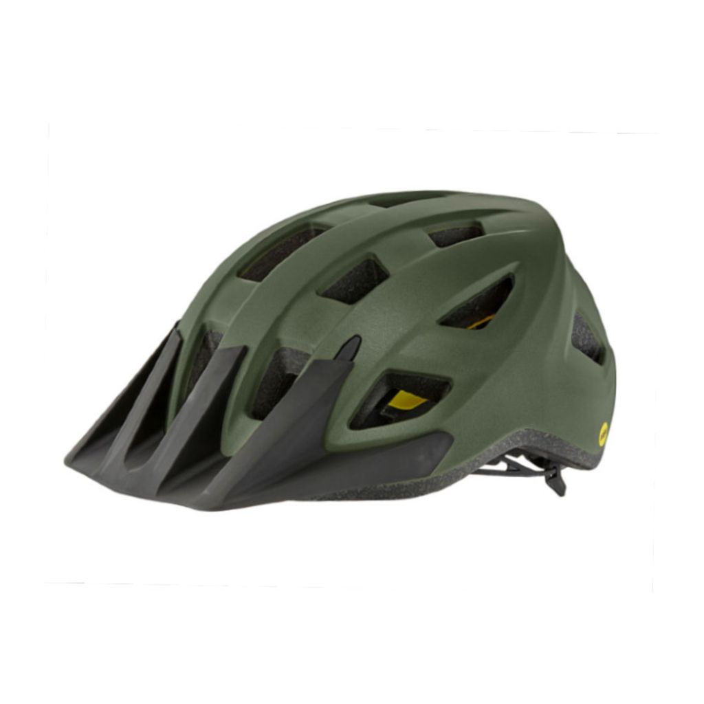 olive green mountain bike helmet