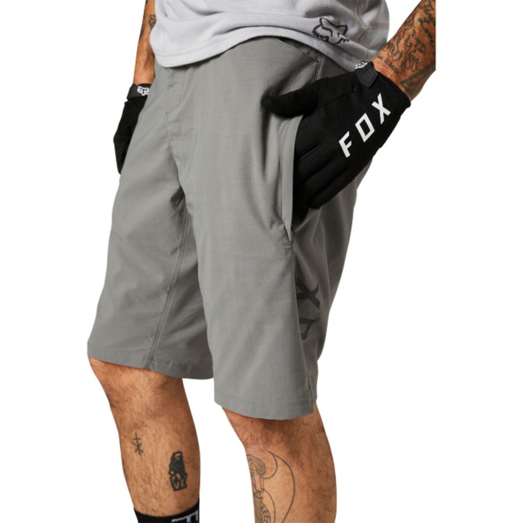 Fox Ranger MTB Shorts with Liner - Pewter Grey 25128-052