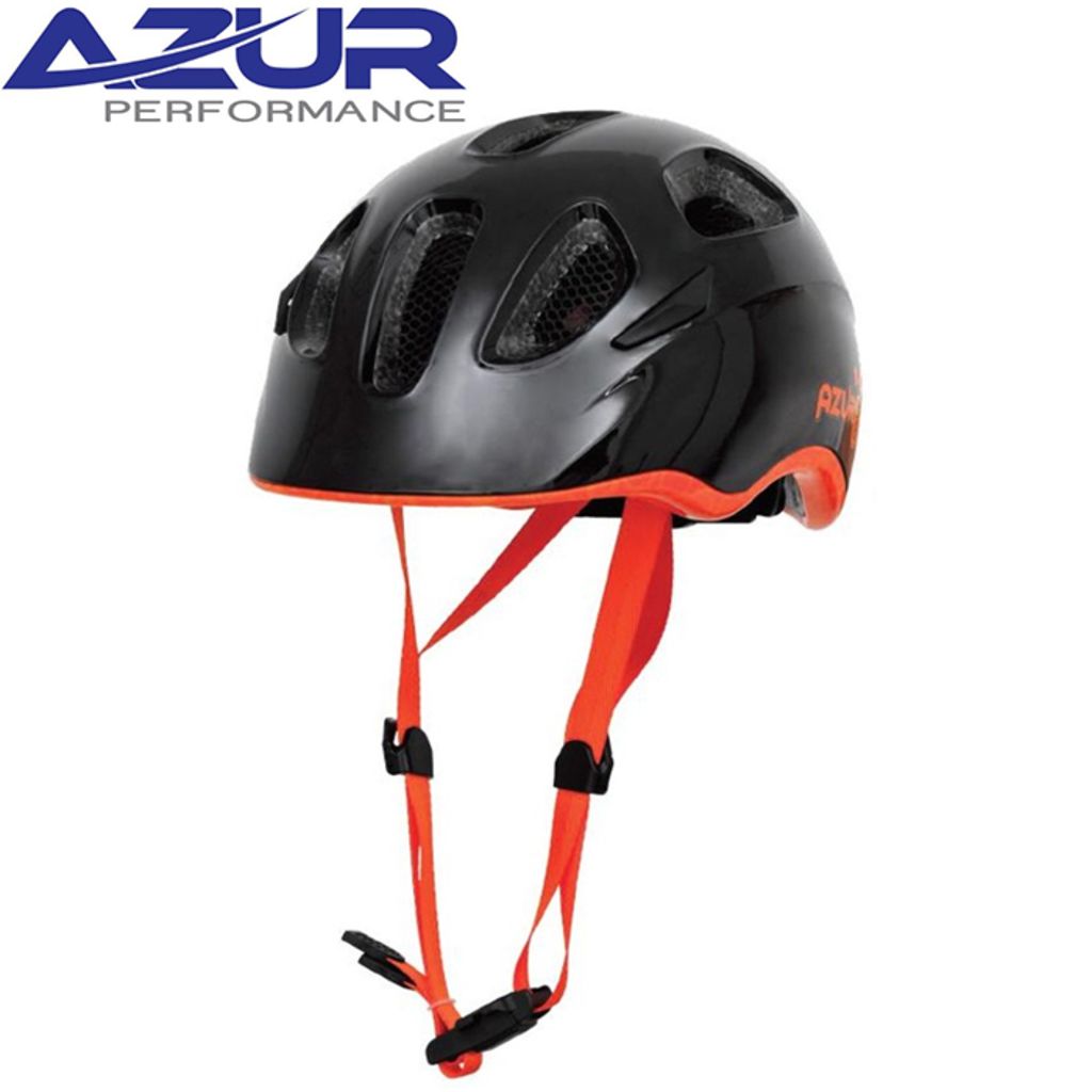 Azur T25 Helmet -Black/Orange XS 46-50cM