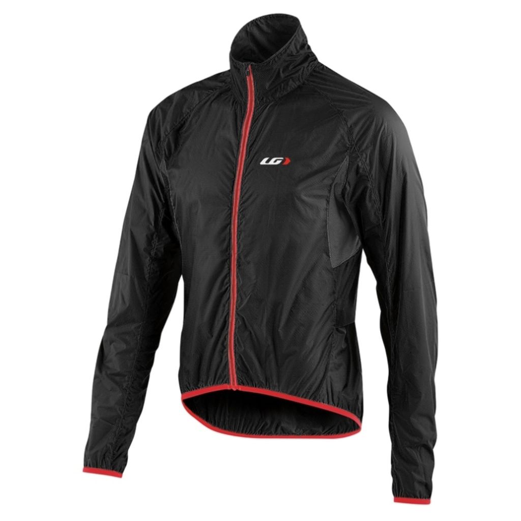 Louis Garneau X-Lite Jacket - Black/Red | Ivanhoe Cycles