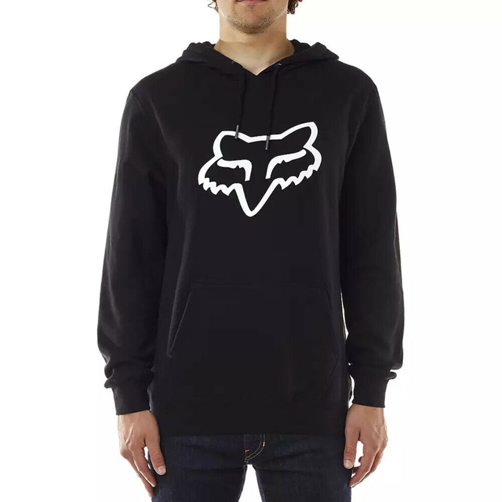 Fox Legacy Foxhead Pullover Fleece Hoodie - Black | Ivanhoe Cycles