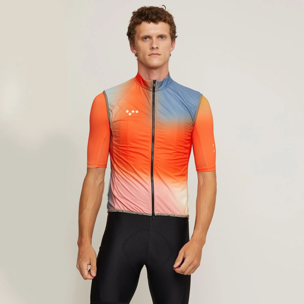 Pedla OFF GRID MicroTECH Mens Cycling Gilet Vest - Amber | Ivanhoe Cycles