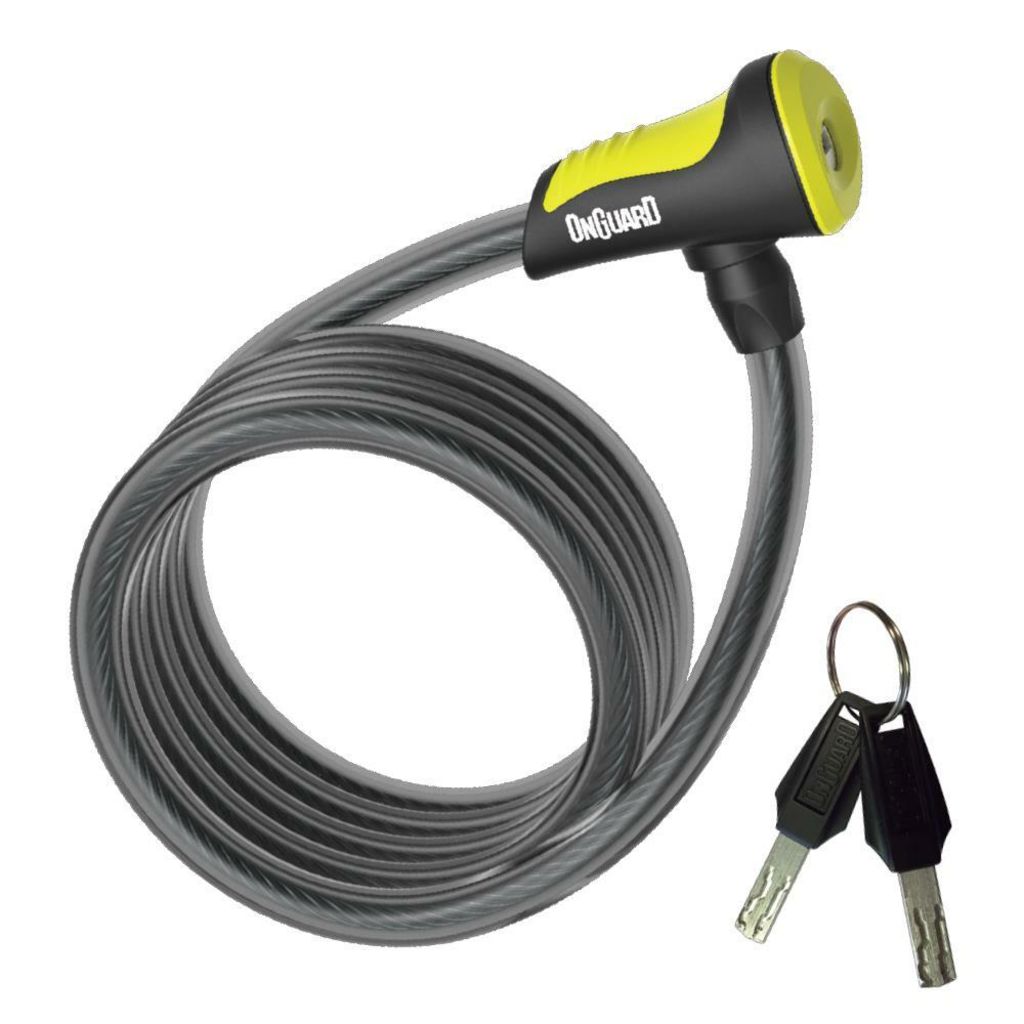 Onguard Neon 8167 120cm 8mm Key Cable Lock Ivanhoe Cycles