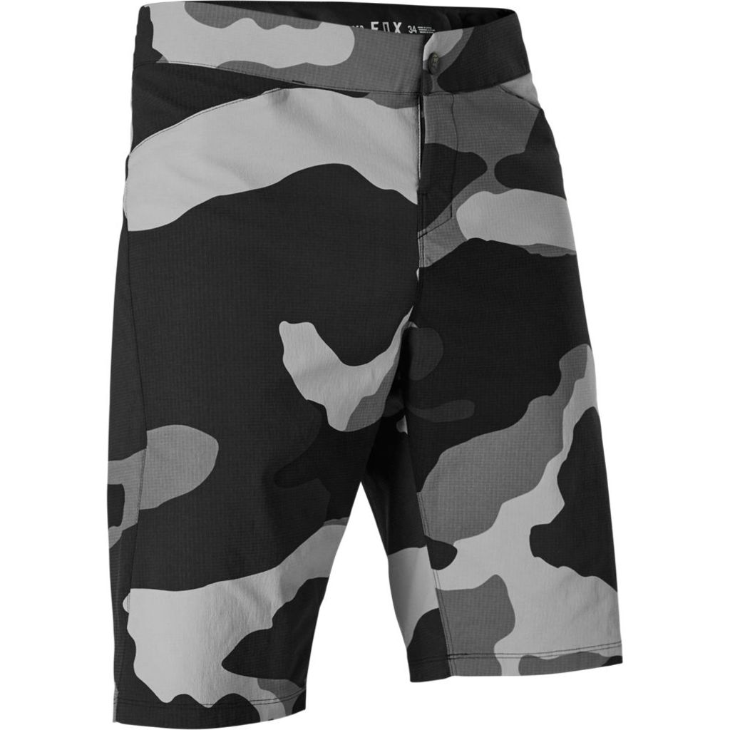 Fox Ranger Mens MTB Shorts with Liner - Black Camo