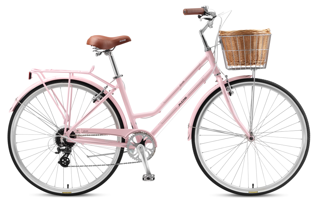 pink retro bike