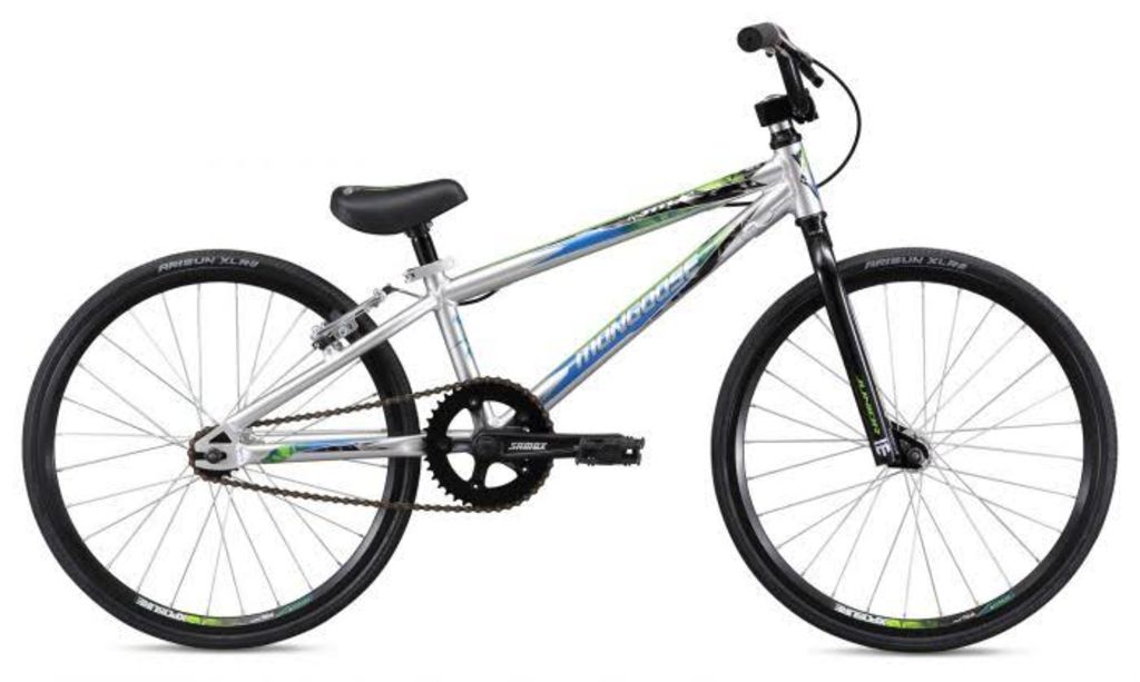 silver bmx bike