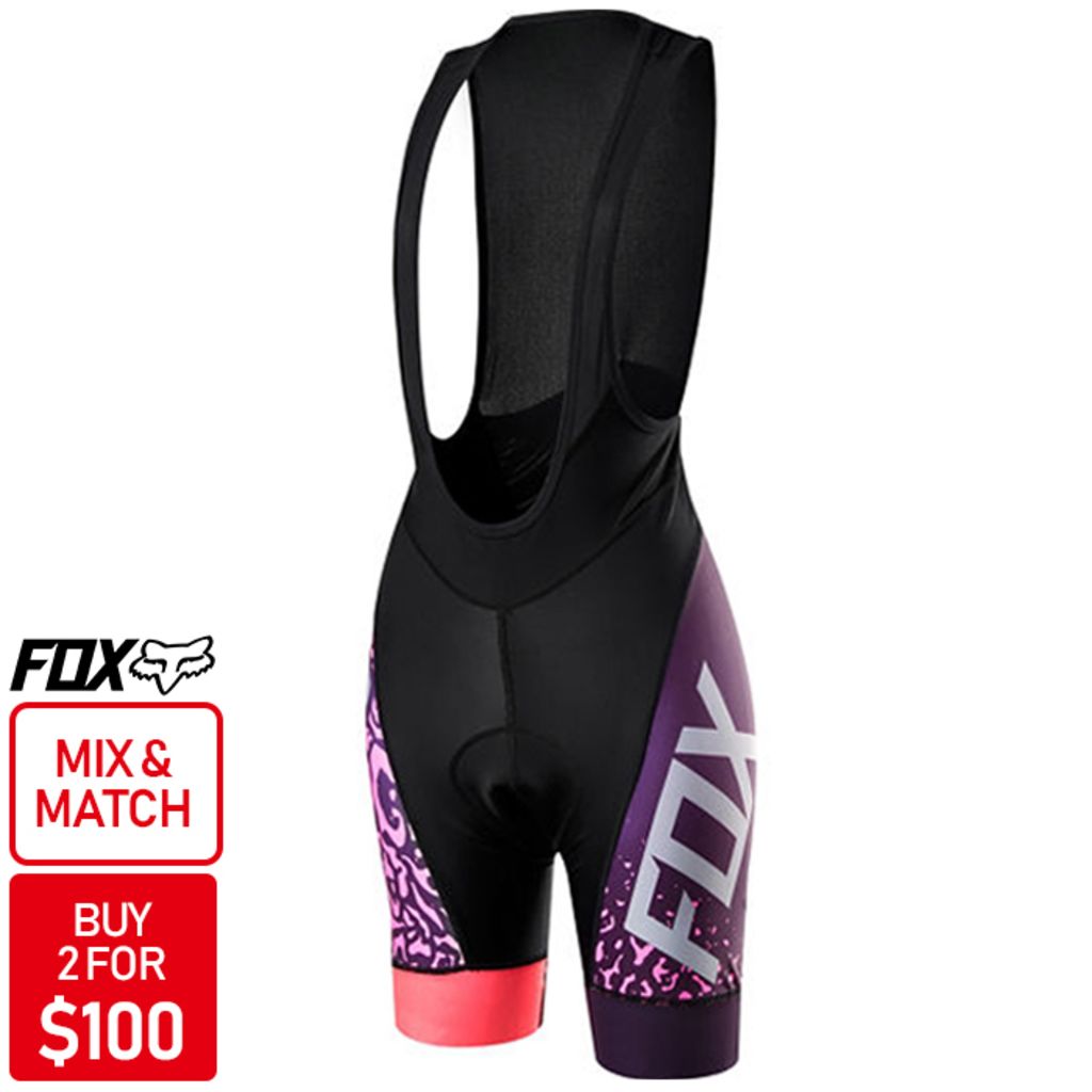 Fox Switchback Comp Bib Shorts 2016 [Colour: Purple