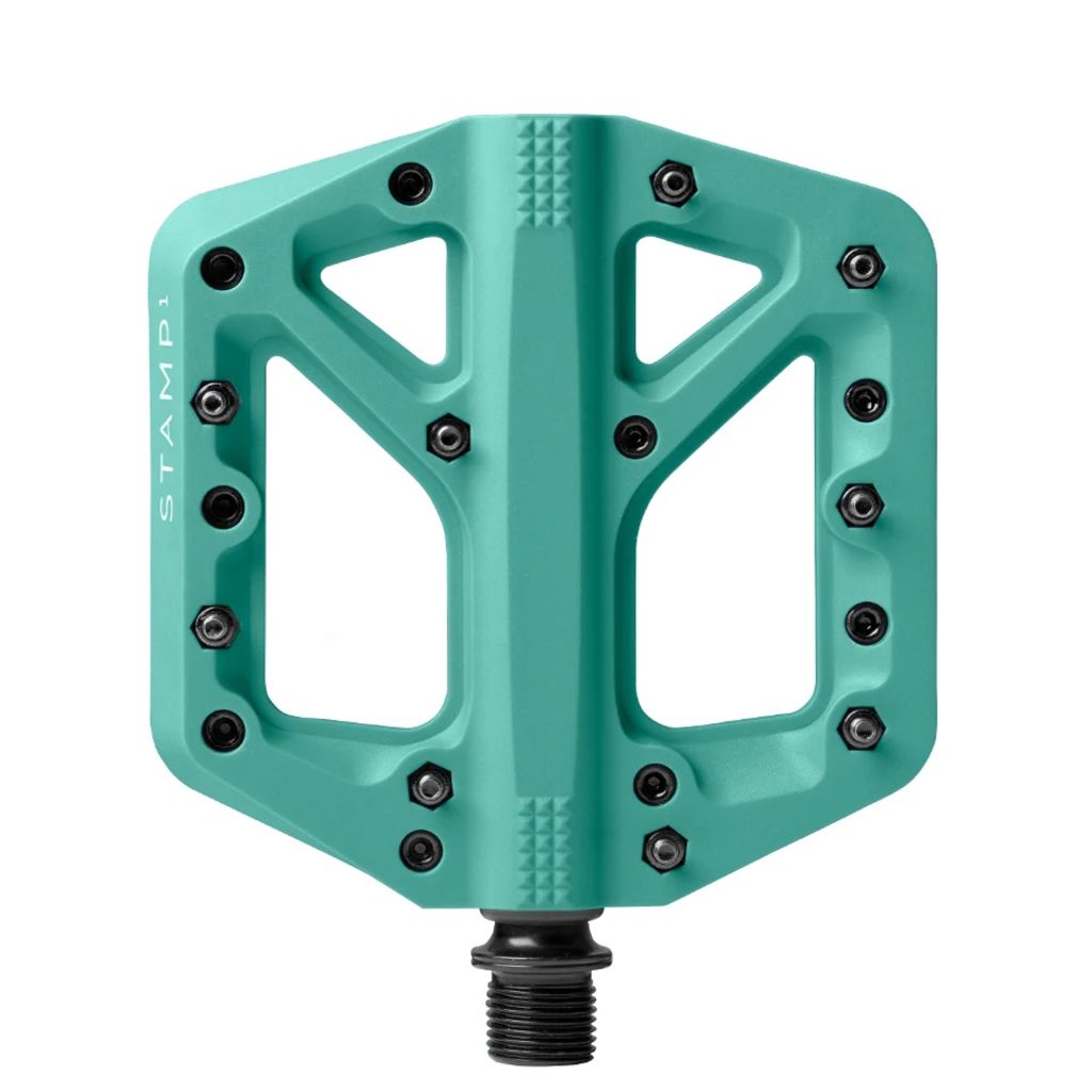 Crankbrothers Stamp 1 Small Flat Pedals Turquoise Ivanhoe Cycles