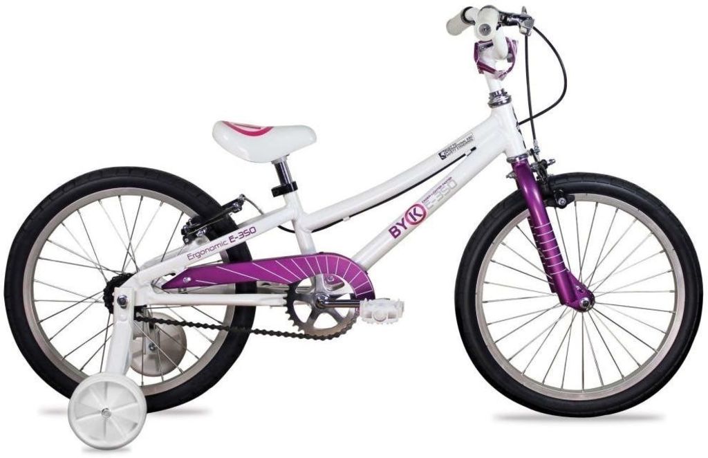 purple 18 inch bike