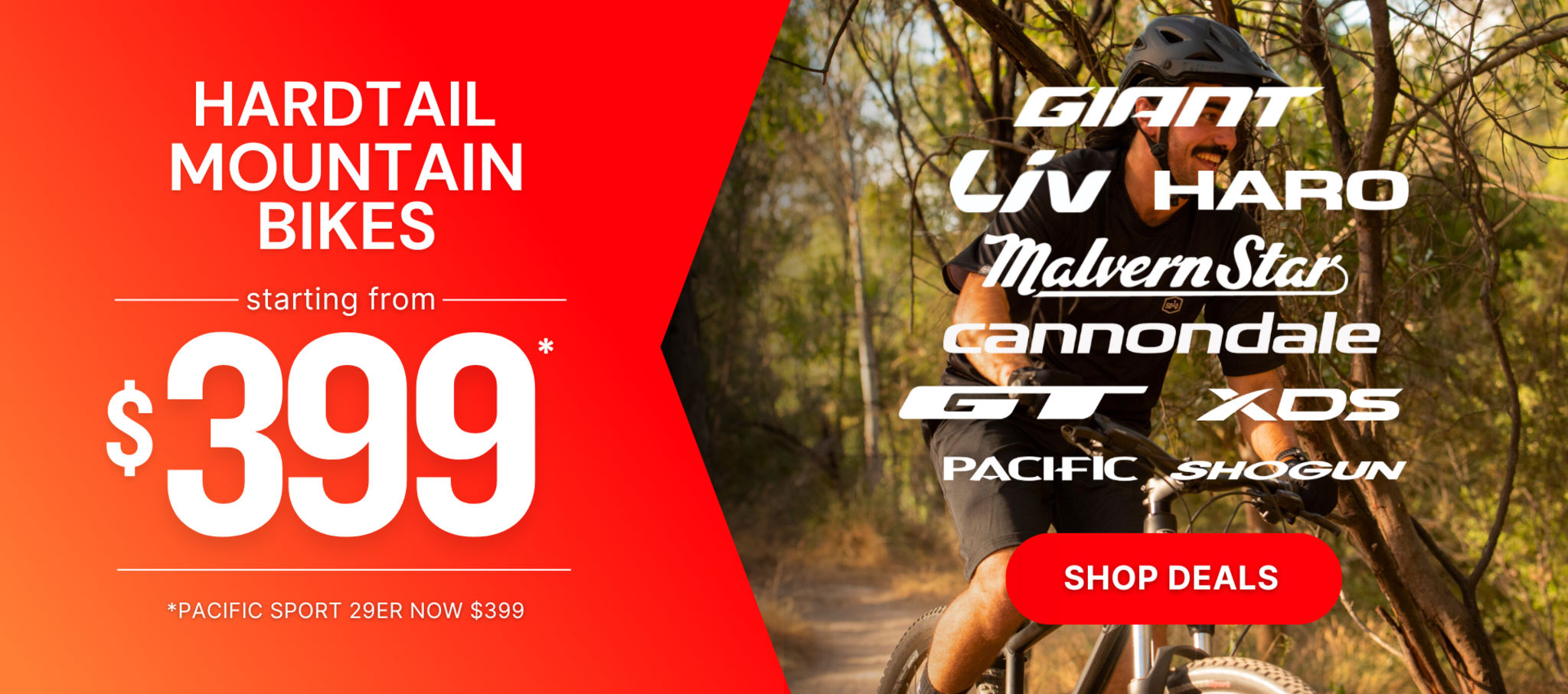 Banner - May - Hardtail MTB from $399