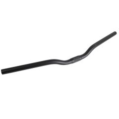 Alloy Riser MTB Handlebars 25.4mm x 620mm x 30mm 15deg Sweep - Black