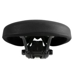 Endzone Vinyl BMX Saddle with Clamp - Black