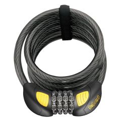 OnGuard Doberman 8031GLO 185cm x 12mm GLO Combination Cable Lock