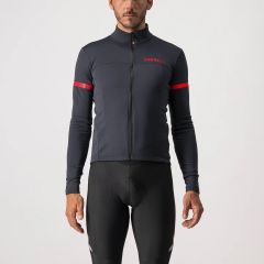 Castelli Fondo 2 Long Sleeve Mens Jersey - Savile Blue/Red 1