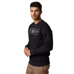 Fox Pinnacle Crew Fleece Sweatshirt - Black/White 2