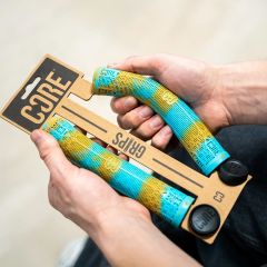 Core Skinny Boy Soft 170mm BMX/Scooter Grips - Beach Teal/Gum 2