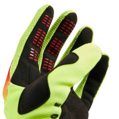 Fox 180 Kozmik MTB Gloves - Yellow/Red 3