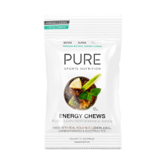 PURE Sports Nutrition Energy Chews Kola Nut & Lemon Juice 60g