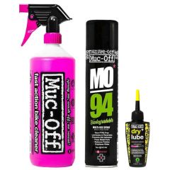 Muc-Off Wash, Protect and Lube Dry Bike Care Kit