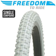 white 16" bmx tyre