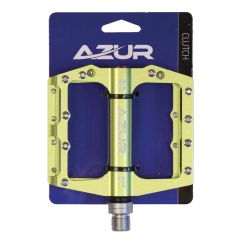 Azur Clutch Flat Pedals - Green