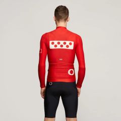 Pedla BOLD LunaHEX Mens Long Sleeve Jersey - Deep Red 2