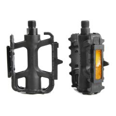 Azur Grip Flat Pedals 9/16" Axle - Black