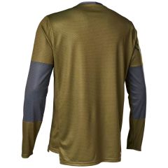 Fox Defend Moth Long Sleeve Jersey 2021 - Bark 2