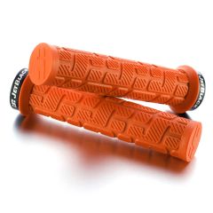 Jetblack RIP Single Lock On Grips - Factory Orange/Black